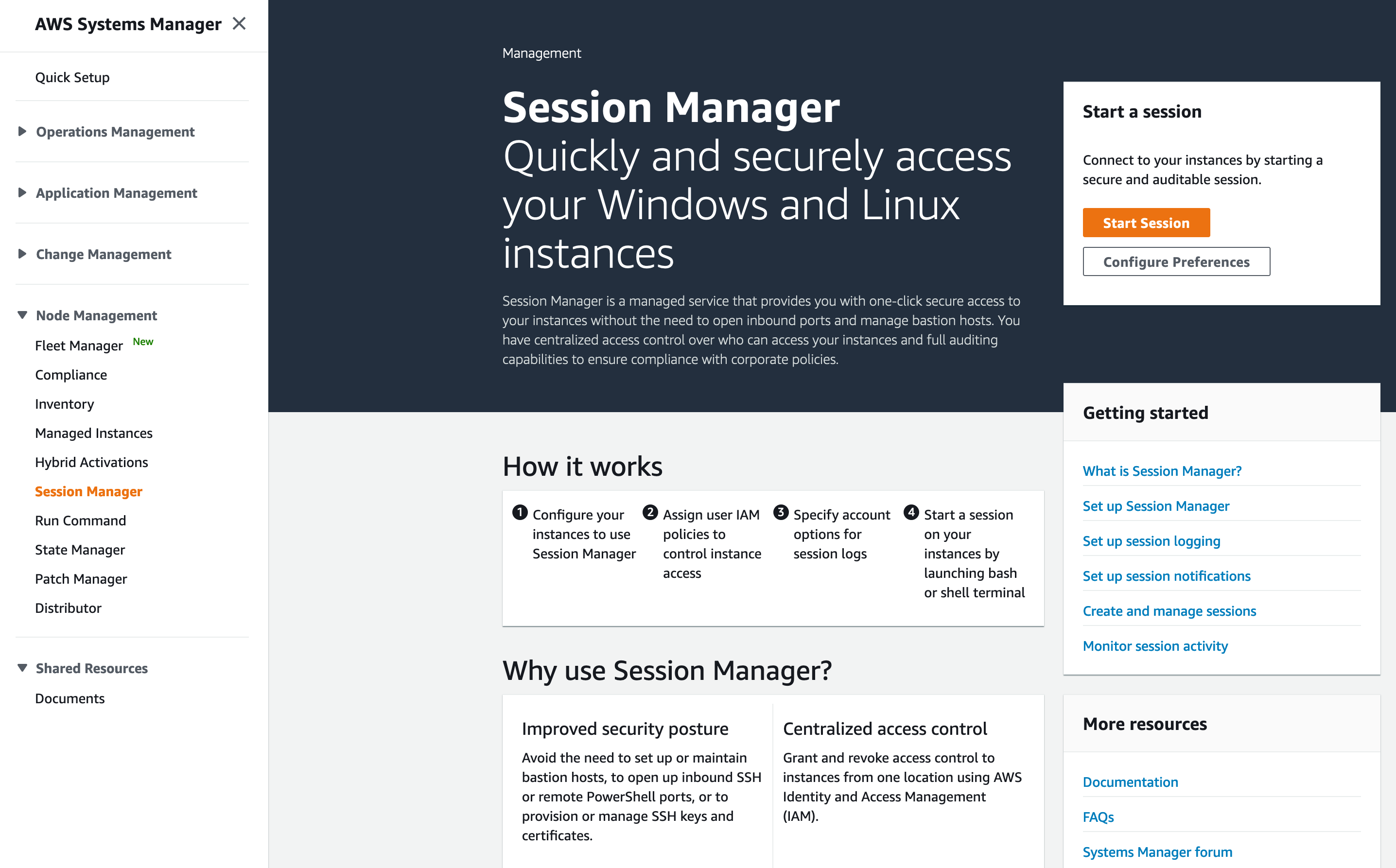 ssm-session-manager