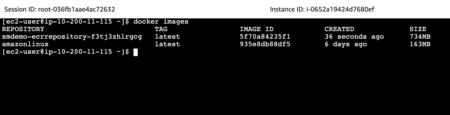 shell-docker-images