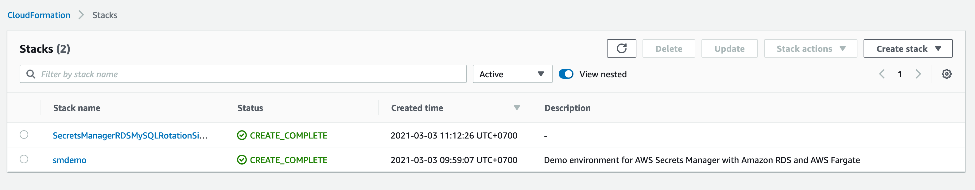 cloudformation-stacks